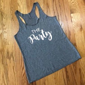 NEW ‘The Party’ Gray Rose Gold Racerback Tank Top